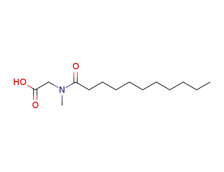 Molecular Structure of 36461-64-0 (N-Undecanoyl-N-methylglycine)