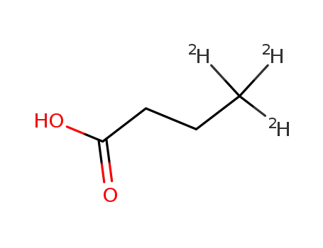 Molecular Structure of 36789-14-7 (BUTYRIC-4,4,4-D3 ACID)