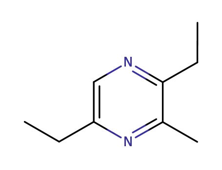 Molecular Structure of 32736-91-7 (Pyrazine, 2,5-diethyl-3-methyl- (8CI,9CI))