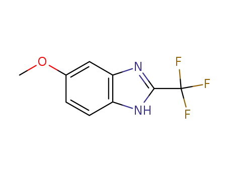 Molecular Structure of 3671-65-6 (6-Methoxy-2-(trifluoromethyl)benzimidazole)