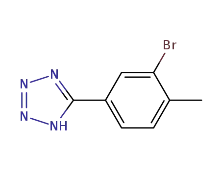 Molecular Structure of 326912-89-4 (5-(3-BROMO-4-METHYL-PHENYL)-2H-TETRAZOLE)