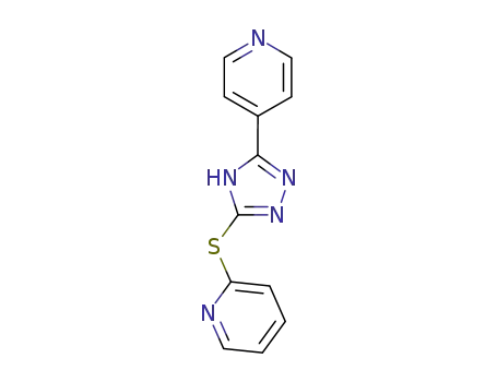 Molecular Structure of 3652-27-5 (4-[5-(2-Pyridylthio)-2H-1,2,4-triazol-3-yl]pyridine)