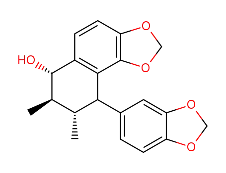 (6S,7R,8S)-9-Benzo[1,3]dioxol-5-yl-7,8-dimethyl-6,7,8,9-tetrahydro-naphtho[1,2-d][1,3]dioxol-6-ol
