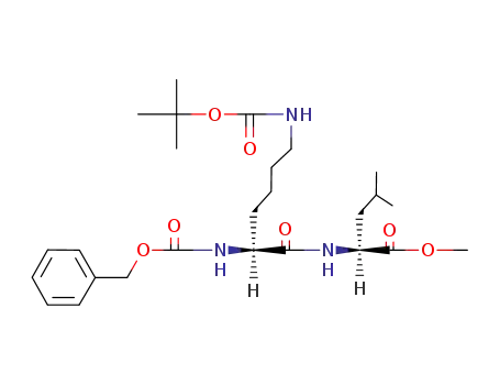 Molecular Structure of 37178-11-3 (Z-LYS(BOC)-LEU-OME)