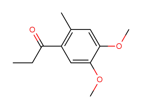 Molecular Structure of 3307-02-6 (1-(4,5-dimethoxy-2-methylphenyl)propan-1-one)