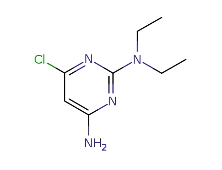 Molecular Structure of 3289-38-1 (4-Amino-6-chloro-2-diethylaminopyrimidine)