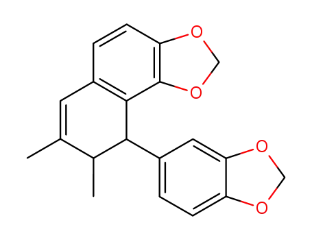 7,8-Dimethyl-9-<1,3-benzodioxolyl-(5)>-8,9-dihydro-naphtho<1,2-d>-1,3-dioxol, 'Didehydro-otobain'