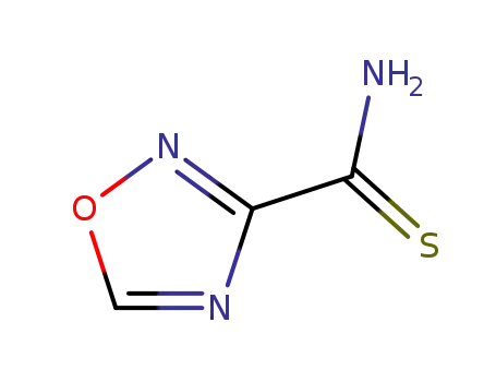 Molecular Structure of 39512-80-6 (1,2,4-Oxadiazole-3-carbothioamide)
