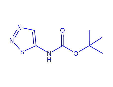 Molecular Structure of 372089-60-6 (Carbamic acid, 1,2,3-thiadiazol-5-yl-, 1,1-dimethylethyl ester (9CI))