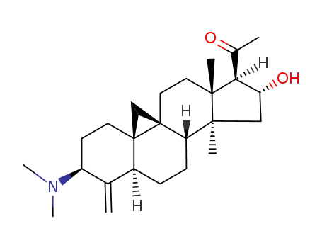 Molecular Structure of 3296-11-5 (cyclomicrobuxine)