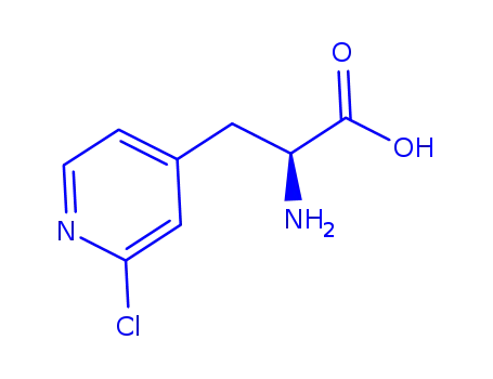 Molecular Structure of 32938-61-7 (4-Pyridinepropionicacid,-alpha--amino-2-chloro-,DL-(8CI))