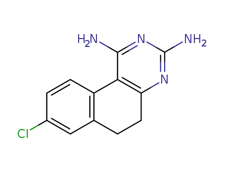 Molecular Structure of 37436-46-7 (8-chloro-5,6-dihydrobenzo[f]quinazoline-1,3-diamine)