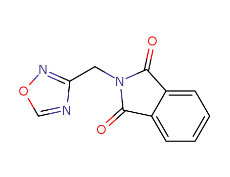 Molecular Structure of 370107-81-6 (2-((1,2,4-oxadiazol-3-yl)methyl)isoindoline-1,3-dione)