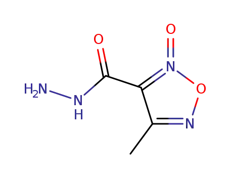 1,2,5-Oxadiazole-3-carboxylic  acid,  4-methyl-,  hydrazide,  2-oxide