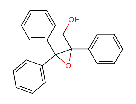 Molecular Structure of 37627-77-3 ((2,3,3-triphenyloxiran-2-yl)methanol)