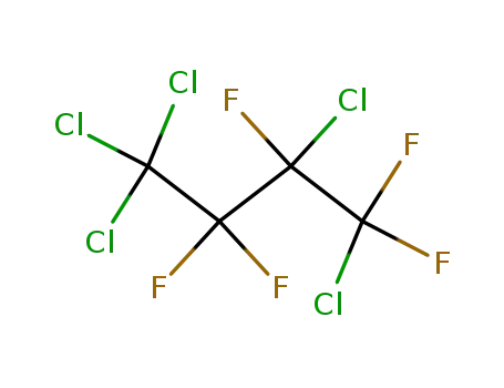 Molecular Structure of 375-46-2 (1,2,4,4,4-PENTACHLOROPENTAFLUOROBUTANE)