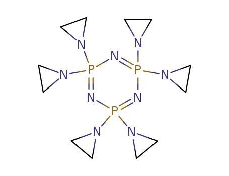 Molecular Structure of 52-46-0 (2,2,4,4,6,6-hexaaziridin-1-yl-1,3,5-triaza-2$l^{5},4$l^{5},6$l^{5}-tri phosphacyclohexa-1,3,5-triene)