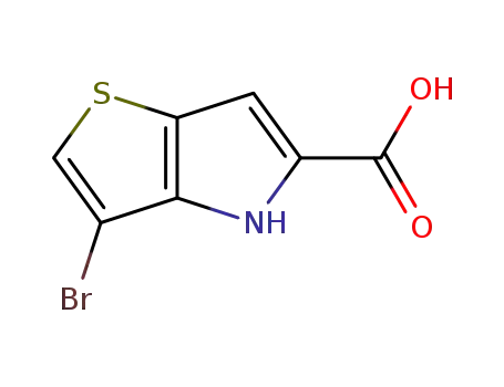 Molecular Structure of 332099-36-2 (3-BROMO-4(H)-THIENO[3,2-B]PYRROLE-5-CARBOXYLICACID)