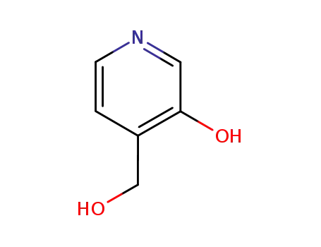 Molecular Structure of 33349-67-6 (4-HYDROXYMETHYL-PYRIDIN-3-OL)