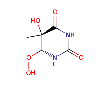 64265-21-0,6-hydroperoxy-5-hydroxy-5-methyldihydropyrimidine-2,4(1H,3H)-dione,Hydroperoxide,hexahydro-5-hydroxy-5-methyl-2,6-dioxo-4-pyrimidinyl (6CI,7CI)