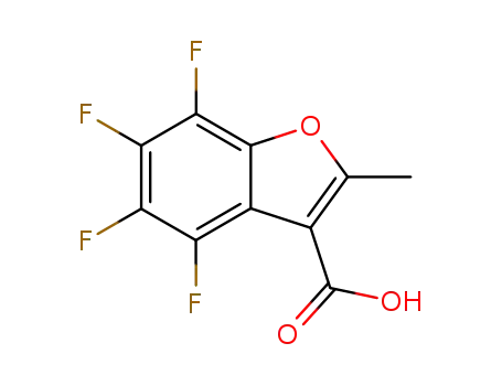 Molecular Structure of 3265-72-3 (4,5,6,7-TETRAFLUORO-2-METHYL-1-BENZOFURAN-3-CARBOXYLIC ACID)