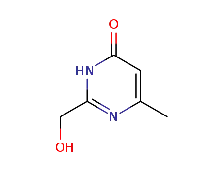 Molecular Structure of 33796-42-8 (4(1H)-Pyrimidinone, 2-(hydroxymethyl)-6-methyl- (9CI))