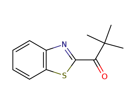 Molecular Structure of 33429-15-1 (1-Propanone,1-(2-benzothiazolyl)-2,2-dimethyl-(8CI,9CI))
