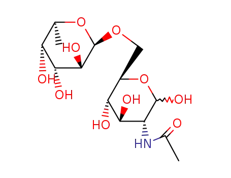 Molecular Structure of 33639-80-4 (2-ACETAMIDO-2-DEOXY-6-O-(ALPHA-L-FUCOPYRANOSYL)-D-GLUCOPYRANOSE)