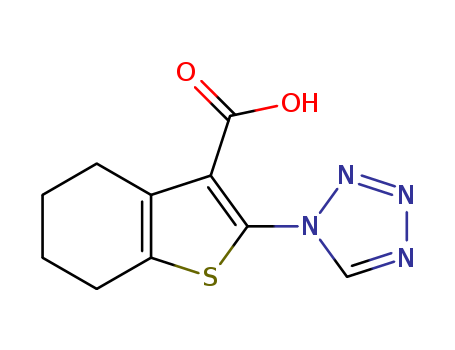 2-(1H-Tetrazol-1-yl)-4,5,6,7-tetrahydro-1-benzothiophene-3-carboxylic acid(461457-23-8)