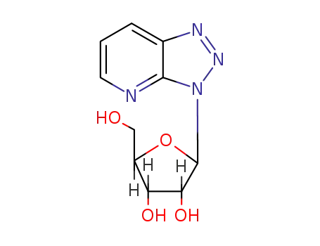 Molecular Structure of 3868-38-0 (3-pentofuranosyl-3H-[1,2,3]triazolo[4,5-b]pyridine)