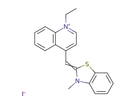 1-Ethyl-4-<3-methyl-2,3-dihydro-benzothiazolyliden-(2)-methyl>-chinolinium-iodid