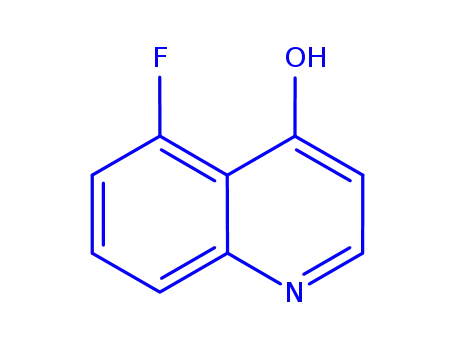 Molecular Structure of 386-68-5 (4-HYDROXY-5-FLUOROQUINOLINE)