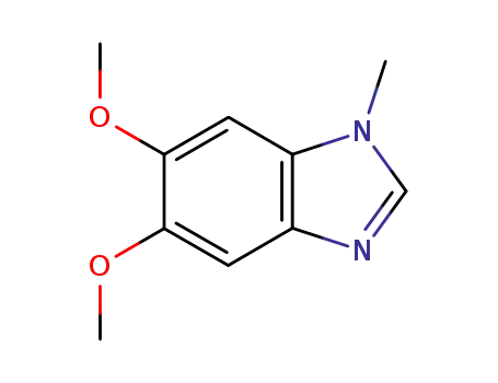 Molecular Structure of 4701-07-9 (Benzimidazole, 5,6-dimethoxy-1-methyl- (7CI,8CI))