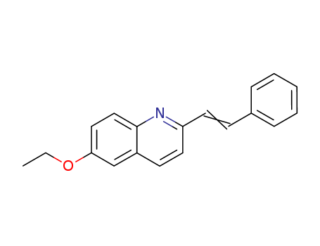 Quinoline,6-ethoxy-2-(2-phenylethenyl)-
