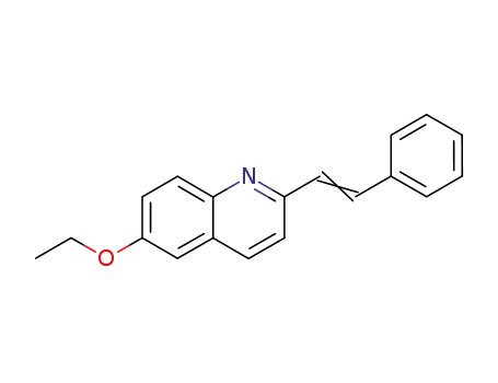 Molecular Structure of 38334-64-4 (6-ethoxy-2-(2-phenylethenyl)quinoline)