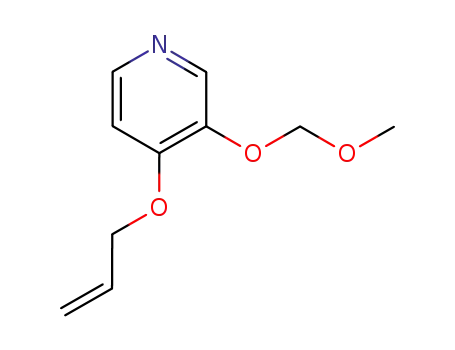 Molecular Structure of 383901-16-4 (Pyridine, 3-(methoxymethoxy)-4-(2-propenyloxy)- (9CI))