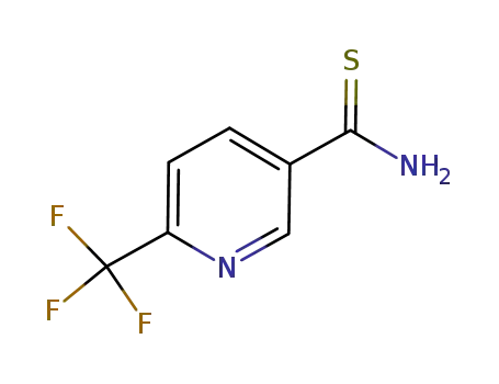 Molecular Structure of 386715-34-0 (6-(TRIFLUOROMETHYL)THIONICOTINAMIDE)