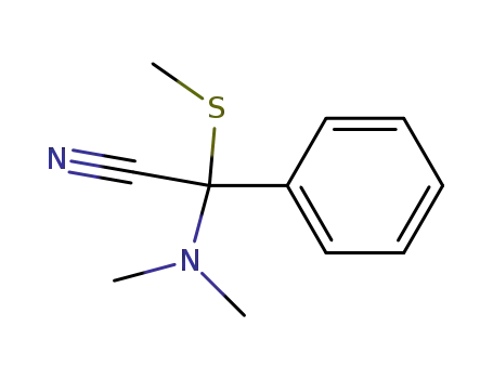 (dimethylamino)(methylsulfanyl)phenylacetonitrile
