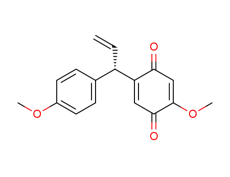 Molecular Structure of 4646-87-1 (2-methoxy-5-[(1S)-1-(4-methoxyphenyl)prop-2-en-1-yl]cyclohexa-2,5-diene-1,4-dione)