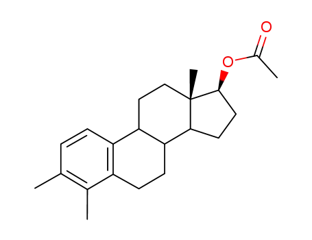 Molecular Structure of 4736-57-6 (Estra-1,3,5(10)-trien-17-ol,3,4-dimethyl-, acetate, (17b)- (9CI))