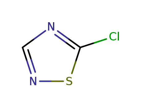 Molecular Structure of 38362-15-1 (5-Chloro-1,2,4-thiadiazole)