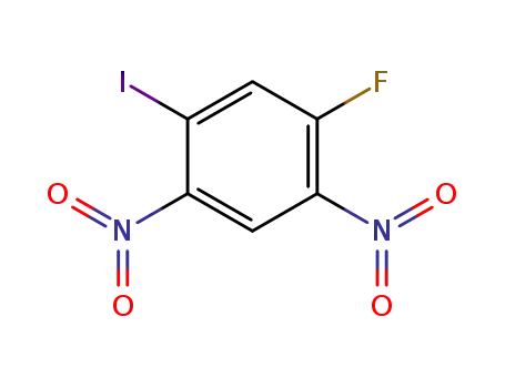 Molecular Structure of 38636-12-3 (1-fluoro-5-iodo-2,4-dinitrobenzene)