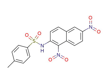 Molecular Structure of 5471-12-5 (N-(1,6-dinitronaphthalen-2-yl)-4-methylbenzenesulfonamide)
