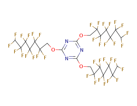 1,3,5-Triazine,2,4,6-tris[(2,2,3,3,4,4,5,5,6,6,7,7-dodecafluoroheptyl)oxy]-