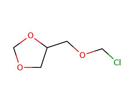 Molecular Structure of 4362-37-2 (1,3-Dioxolane,  4-[(chloromethoxy)methyl]-)