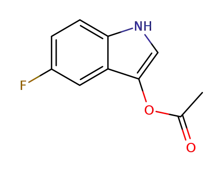 Molecular Structure of 3849-75-0 (5-fluoro-1H-indol-3-yl acetate)