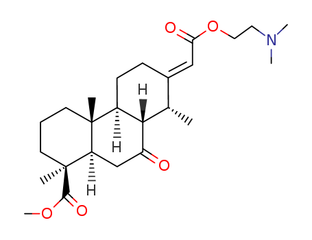 1-Phenanthrenecarboxylicacid,7-[2-[2-(dimethylamino)ethoxy]-2-oxoethylidene]tetradecahydro-1,4a,8-trimethyl-9-oxo-,methyl ester, (1S,4aR,4bS,7E,8R,8aS,10aR)-