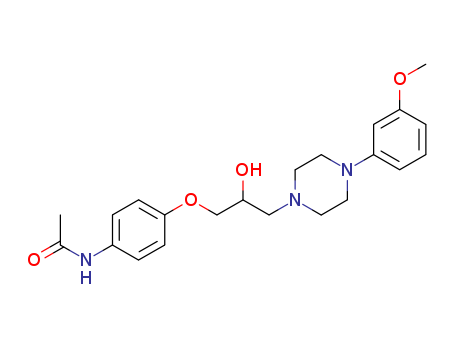 47633-31-8,N-[4-[2-hydroxy-3-[4-(3-methoxyphenyl)piperazin-1-yl]propoxy]phenyl]ac etamide,N-[4-[2-hydroxy-3-[4-(3-methoxyphenyl)piperazin-1-yl]propoxy]phenyl]ac etamide