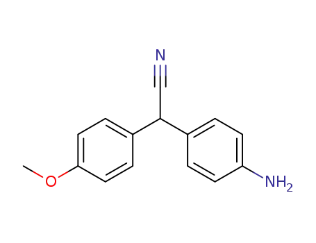Molecular Structure of 4760-54-7 ((4-aminophenyl)(4-methoxyphenyl)acetonitrile)