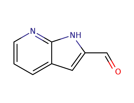 Molecular Structure of 394223-03-1 (1H-Pyrrolo[2,3-b]pyridine-2-carboxaldehyde (9CI))